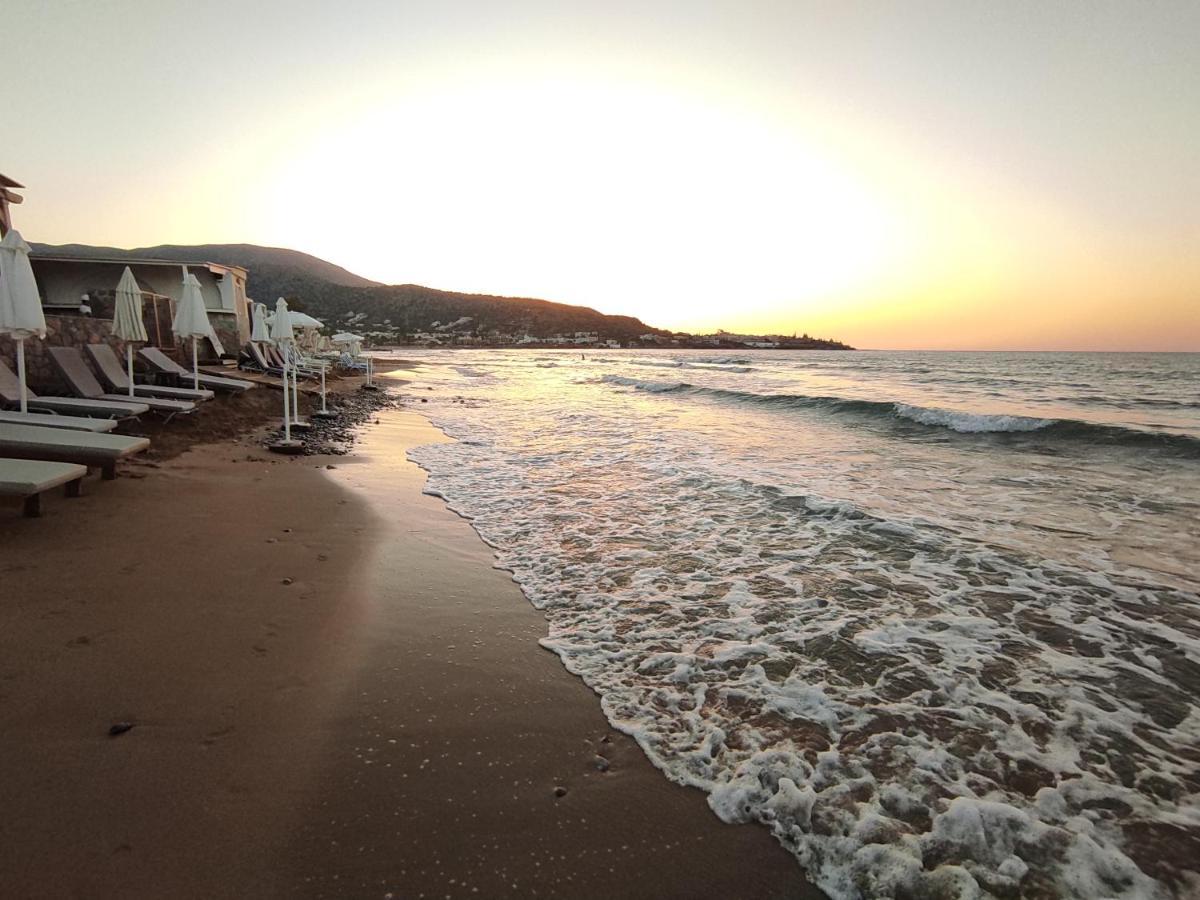 Dedalos N3 Sea View Apartment-30 Metres From The Beach Σταλίδα Εξωτερικό φωτογραφία
